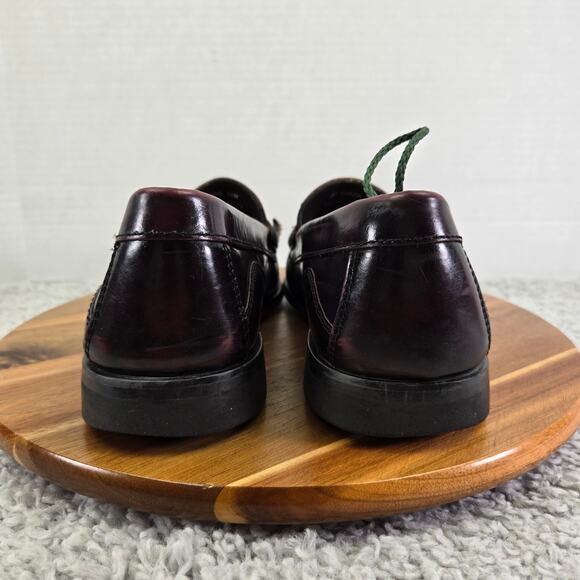 G.H. Bass & Co Weejuns Mens 11M Barnett Oxblood Leather Kiltie Tassel Loafer main image 10